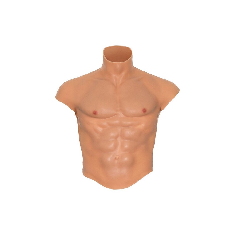 HIDDEN DESIRE - ALTER EGO SILICONE MALE TORSO SHIRT WITH ABS FLESH