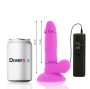 DIVERSIA - FLEXIBLE VIBRATING DILDO PURPLE 17 CM -O- 3.3 CM