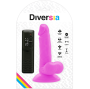 DIVERSIA - REALISTIC FLEXIBLE VIBRATING DILDO PURPLE 17 CM -O- 3.3 CM