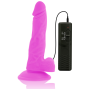 DIVERSIA - DILDO VIBRANTE FLESSIBILE VIOLA 18 CM -O- 4 CM