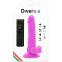 DIVERSIA - REALISTIC FLEXIBLE VIBRATING DILDO PURPLE 18 CM -O- 4 CM