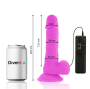 DIVERSIA - DILDO VIBRANT FLEXIBLE VIOLET 20.5 CM -O- 4.2 CM