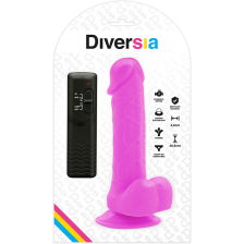 DIVERSIA - REALISTIC FLEXIBLE VIBRATING DILDO PURPLE 20.5 CM -O- 4.2 CM