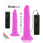 DIVERSIA - FLEXÍVEL VIBRAO VIBRANTE ROXO 23 CM -O- 4.3 CM