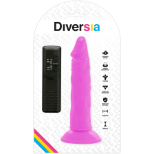 DIVERSIA - REALISTIC FLEXIBLE VIBRATING DILDO PURPLE 23 CM -O- 4.3 CM