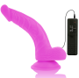 DIVERSIA - FLEXIBLE VIBRATING DILDO PURPLE 21.5 CM -O- 4.5 CM