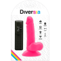 DIVERSIA - DILDO VIBRANTE FLESSIBILE ROSA 17 CM -O- 3.3 CM