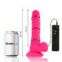 DIVERSIA - DILDO VIBRANTE FLESSIBILE ROSA 20.5 CM -O- 4.2 CM