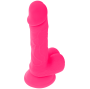 DIVERSIA - DILDO VIBRANT FLEXIBLE ROSE 20.5 CM -O- 4.2 CM