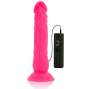 DIVERSIA - DILDO VIBRANTE FLESSIBILE ROSA 21 CM -O- 4.9 CM