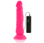 DIVERSIA - DILDO VIBRANTE FLESSIBILE ROSA 21 CM -O- 4.9 CM