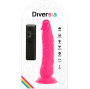 DIVERSIA - DILDO VIBRANTE FLESSIBILE ROSA 21 CM -O- 4.9 CM