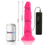 DIVERSIA - REALISTIC FLEXIBLE VIBRATING DILDO PINK 23 CM -O- 4.3 CM