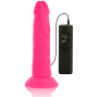 DIVERSIA - REALISTIC FLEXIBLE VIBRATING DILDO PINK 23 CM -O- 4.3 CM