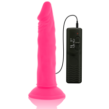 DIVERSIA - REALISTIC FLEXIBLE VIBRATING DILDO PINK 23 CM -O- 4.3 CM