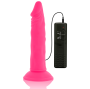 DIVERSIA - REALISTIC FLEXIBLE VIBRATING DILDO PINK 23 CM -O- 4.3 CM