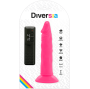 DIVERSIA - REALISTIC FLEXIBLE VIBRATING DILDO PINK 23 CM -O- 4.3 CM
