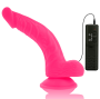 DIVERSIA - REALISTIC FLEXIBLE VIBRATING DILDO PINK 21.5 CM -O- 4.5 CM