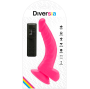 DIVERSIA - FLEXIBLE VIBRATING DILDO PINK 21.5 CM -O- 4.5 CM
