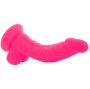 DIVERSIA - REALISTIC FLEXIBLE VIBRATING DILDO PINK 21.5 CM -O- 4.5 CM