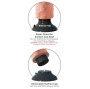 KING COCK - VIBRIERENDER DILDO MIT HODEN 20.3 CM NATUR