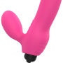 OHMAMA - VIBRADOR DE ESTIMULAÇÃO DUPLA BIX EDIÇÃO DE NATAL ROSA