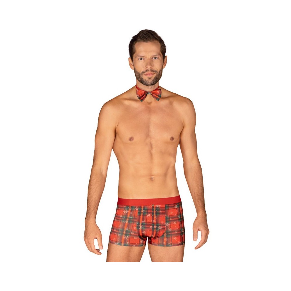 OBSESSIVE - MS MERRILO BOXER SHORTS & BOW TIE XXL/XXXL