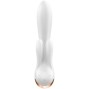 SATISFYER - APPLICATION VIBRATEUR DOUBLE FLEX BLANC