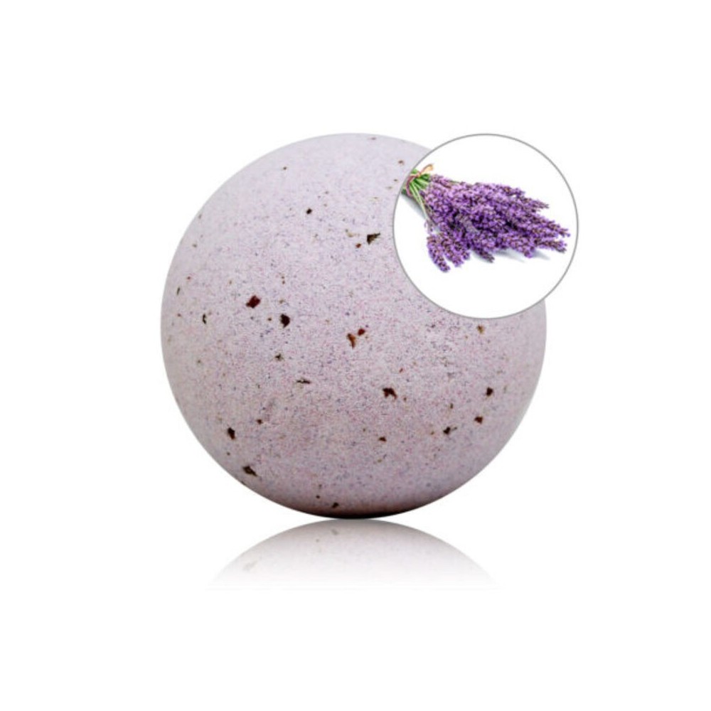 TALOKA - BOMBA DE BANHO PERFUMADA DE LAVANDA COM PÉTALAS DE ROSA