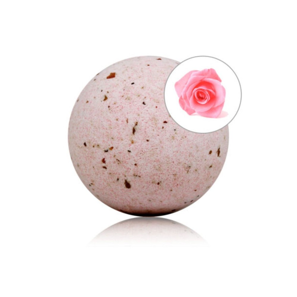 TALOKA - ROSES SCENTED BATH BOMB WITH ROSE PETALS