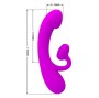 PRETTY LOVE - SINCERE SILICONE CLITORAL VIBRATOR AND SUCKER PURPLE