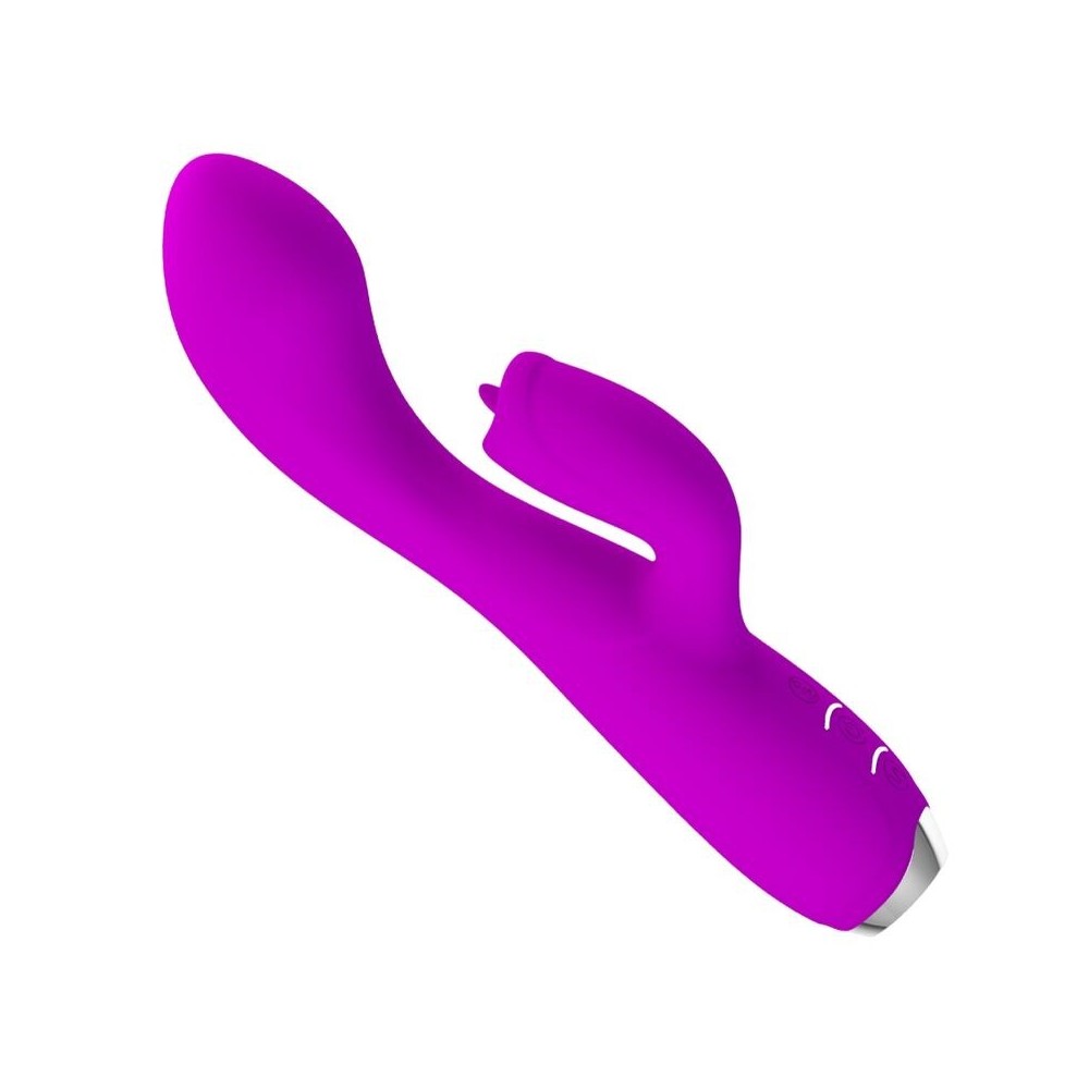 PRETTY LOVE - VIBRATORE RICARICABILE GLORIA RABBIT-VIOLA IMPERMEABILE