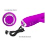 PRETTY LOVE - VIBRATEUR LAPIN RECHARGEABLE GLORIA IMPERMÉABLE VIOLET
