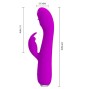 PRETTY LOVE - VIBRATEUR RECHARGEABLE RACHEL AVEC VENTOUSE VIOLETTE