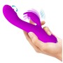 PRETTY LOVE - RACHEL WIEDERAUFLADBARER VIBRATOR MIT LILA SAUGNAPF