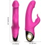 ARMONY - METEROR DILDO VIBRADOR COELHO ROTATOR FÚCSIA