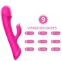 ARMONY - DILDO VIBRATORE CONIGLIO IN SILICONE FUCSIA