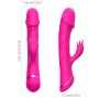 ARMONY - DILDO VIBRADOR COELHO SILICONE FÚCSIA