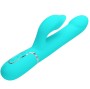 PRETTY LOVE - RABBIT VIBRATOR PEARLS AQUA GREEN
