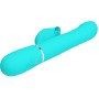 PRETTY LOVE - RABBIT VIBRATOR PEARLS AQUA GREEN
