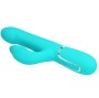 PRETTY LOVE - RABBIT VIBRATOR PEARLS AQUA GREEN
