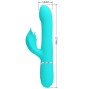 PRETTY LOVE - RABBIT VIBRATOR PEARLS AQUA GREEN