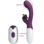 PRETTY LOVE - BUTTERFLY KISS VIBRATEUR RABBIT ET STIMULATEUR DE POINT G VIOLET