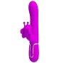 PRETTY LOVE - VIBRADOR COELHO MULTIFUNÇÕES 4 EM 1 BORBOLETE FÚCSIA
