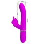PRETTY LOVE - MULTIFUNCTION RABBIT VIBRATOR 4 IN 1 BUTTERFLY FUCHSIA