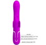 PRETTY LOVE - MULTIFUNCTION RABBIT VIBRATOR 4 IN 1 BUTTERFLY FUCHSIA
