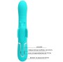 PRETTY LOVE - VIBRATEUR MULTIFONCTION LAPIN 4 EN 1 PAPILLON AQUA VERT