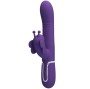 PRETTY LOVE - VIBRADOR COELHO MULTIFUNÇÕES 4 EM 1 BORBOLETA ROXO