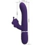 PRETTY LOVE - VIBRATEUR MULTIFONCTION LAPIN 4 EN 1 PAPILLON VIOLET