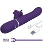 PRETTY LOVE - MULTIFUNCTION RABBIT VIBRATOR 4 IN 1 BUTTERFLY PURPLE